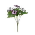 thumbnail image 2 of 2Pcs Artificial Butterflies Branches, 11.4 Inch Butterfly Floral Stakes with Colorful Flowers, Butterflies Decor for Wedding Home Garden Indoor Outdoor Arrangements and Party, 2 of 6