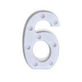 thumbnail image 1 of Alphabet LED Digital Lights Light Up White Digital Standing Hanging 0-9, 1 of 2