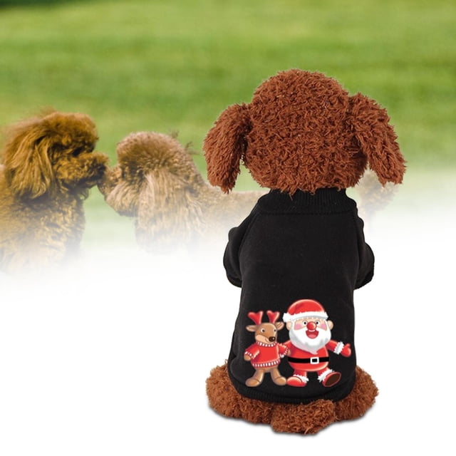 Sudadera con capucha navideña Yinane Disfraz de mascotas para perros pequeños M M