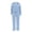 Blue, variant on 2 Piece Sets for Women Fall Outfits Sweatsuit Loose V Neck Sweatshirt Wide Leg Sweatpants Matching Set Tracksuit Solid Color Lounge Sets