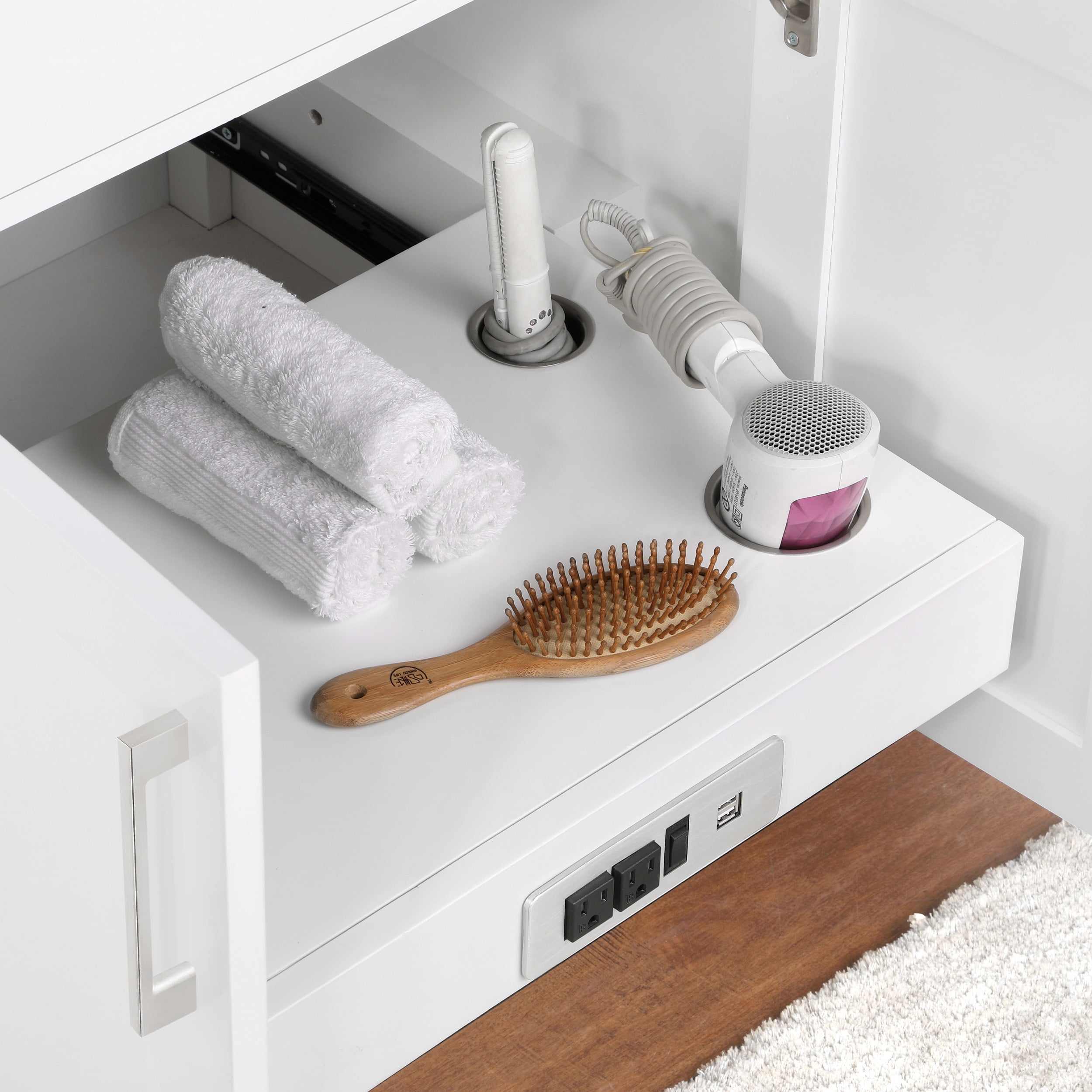 Ove Decors Athea 72 W x 22" D Freestanding Bathroom Vanity with Double Sink, Pure White