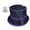 Silver background pu, variant on Wide Brims Flashing LED Hat Unisex Party Accessory For Women Men Hiphop Dancing