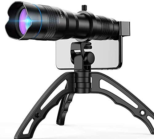 Android Smartphone Mirror HD 22x Mobile Phone Zoom Lens with Adjustable Tripod and Universal Clip for iPhone Xs Max XR X 8 7 Plus for Samsung Galaxy