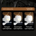 thumbnail image 6 of Multifunctional Lighted Ceiling Fan for Outdoor Camping, Wall Mounted Tent Fan With Remote Control, Rechargeable Portable Fan For Camping Table and Outdoor Patio Use, White, 6 of 6