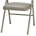 thumbnail image 4 of MECO Sudden Comfort Deluxe Chicory Vinyl Padded Folding Chair, (Set of 4), 4 of 4