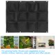 thumbnail image 1 of Bolsa de plantación para jardín, balcón, pared, plantas de flores verticales, macetero colgante, Color negro, 12 bolsillos, 1 of 8