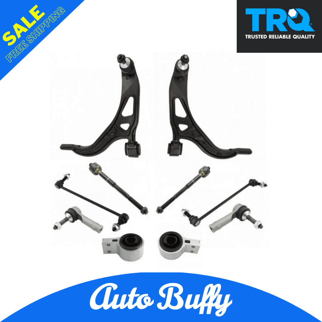 TRQ Front Lower Ball Joints Bushings Tie Rods & Sway Links Kit for Ford