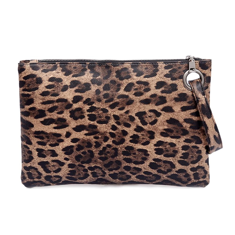 leopard print evening bag