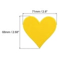 thumbnail image 2 of Unique Bargains Hearts Patches Yellow Iron-On Patch Sew Embroidered Applique 2.8x2.68 Inch Clothing Repair Backpack 20Pcs, 2 of 6