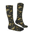 thumbnail image 3 of Easygdp Bumblebee Soccer Socks Sport Knee High Socks Calf Compression Athletic Socks for Men and Women, 3 of 9