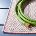 thumbnail image 3 of SAFAVIEH Hampton Ali Diamond Indoor/Outdoor Area Rug, Light Pink/Multi, 6'5" x 6'5" Round, 3 of 9
