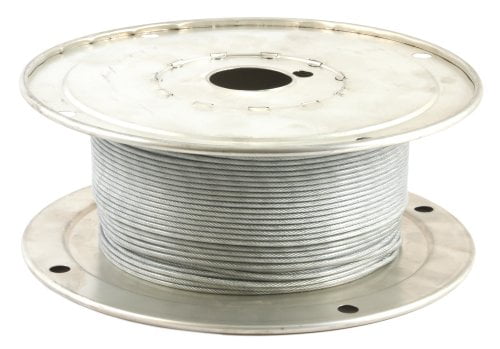 7X7 HDG Wire Rope Galvanized Aircraft Cable 1/16" X 5000' 