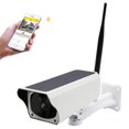 thumbnail image 1 of WIFI Camera 1080P HD Solar Outdoor Security Camera Smart Life Wireless Battery Home Surveillance Bullet Camera Baby Monitor-white no sd card, 1 of 7