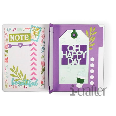 UPC: 0850020048342 | i-crafter Dies-Mini Album Divider #1