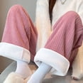 thumbnail image 6 of LYXSSBYX Wide Leg Sweatpants Women Plush and Thickened Women's Solid Color Wide Leg Pants Loose Casual Sanitary Pants Straight Tube Large Size Long Pants, 6 of 6