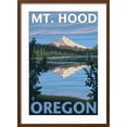 thumbnail image 2 of Art.com Mount Hood, Oregon, View of the Mountain from Lost Lake Art Print by Lantern Press, Brown Frame Wall Art, 21" x 29", 2 of 5