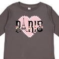 thumbnail image 4 of Inktastic Paris Pink Heart Eiffel Tower with Flowers Boys or Girls Long Sleeve Toddler T-Shirt, 4 of 5