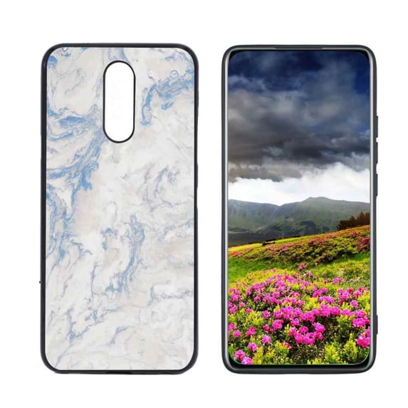 Blue-Marble-14 Phone Case, Degined for LG K40 Case Men Women, Flexible Silicone Shockproof Case for LG K40