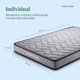 thumbnail image 2 of Colchón Individual en Caja KingsHouse 15cm Alto Gris, 2 of 7