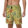 thumbnail image 2 of Haiem Floral With Butterflies Men'S Quick-Dry Swim Trunks: Comfortable Beach Shorts With Mesh Lining And Pockets - Ideal For Swimming And Sunbathing Large, 2 of 9
