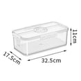 thumbnail image 7 of Shoreew Refrigerator Storage Box Transparent with Timer And Lid Good Seal Airtight Large Capacity Air Valve Food Grade Thickened Dumpling Fruit Bread Container Donut Cookies Storage Case, 7 of 7