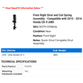 thumbnail image 2 of Front Right Strut and Coil Spring Assembly - Compatible with 2015 - 2016 Honda CR-V AWD, 2 of 2