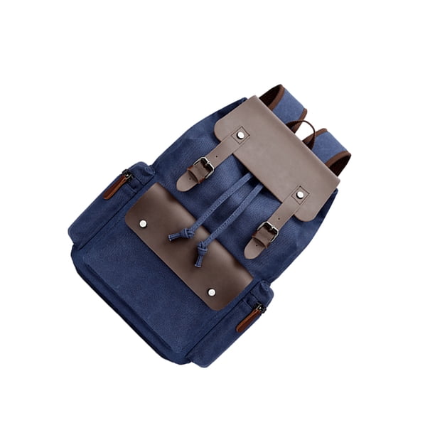 Minnieouse impermeable de lona para hombre con correas cómodas y grande para hombre de amplia aplicación Mochilas azul oscuro