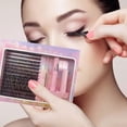 thumbnail image 2 of DHARMONAL New DIY Segmented Large Capacity False Eyelashes Natural Soft Self Eyelashes Individuals Eyelashes Pack Different 20mm Lashes Pack Strips That Look like Extensions Heart Eyelashes, 2 of 9
