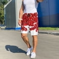 thumbnail image 6 of Naloa Red Maple Leaf Men's Short Pajama Pants, Pj Shorts, Lounge Comfort Shorts-XX-Large, 6 of 6