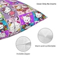 thumbnail image 3 of Hello Kitty Pillow Cover, Square Throw Pillow Cases For Couch Sofa Bed Living Room,Home Decorative, 16"X16", 3 of 9