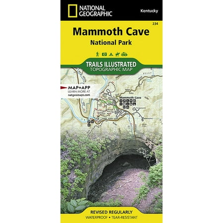 National Geographic Trails Illustrated M Mammoth Cave National Park Map, Book 234, (Paperback)