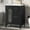 Black, variant on 24" Sturdy Bathroom Organizer, Space-Saving Freestanding Cabinet with Adjustable Shelf, Retro Bathroom Vanity with Ceramic Sink for Bathroom, Black