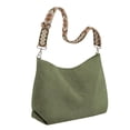 thumbnail image 2 of Bolso de mano de pana para mujer, informal, con correa ajustable, para el trabajo diario, Valentín y adolescentes. Verde, 2 of 8