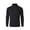 Black, variant on men's Quilted Half-Zip Pullover Long Sleeve Stand Collar Casual Sweatshirt - Soft Comfortable Daily Wear Fall Winter Fashion Tops Dark Gray L