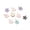 Mixed, variant on 10pcs Colorful Flower Heart Charms Pendants Enamel Metal Charm For DIY Jewelry-Blue
