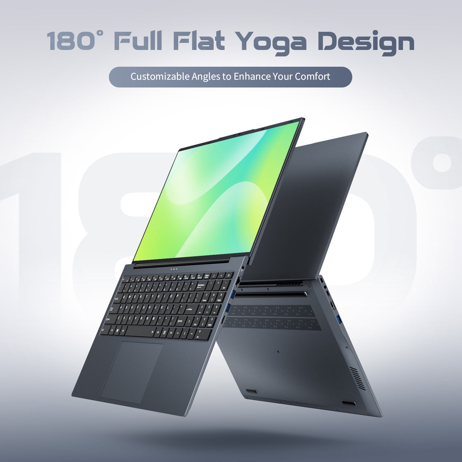 16" FHD 16:10 IPS Laptop, Intel Core i5, 16GB RAM 256GB SSD, Windows 11 Pro MS Office 2024, Silver, Student & Business
