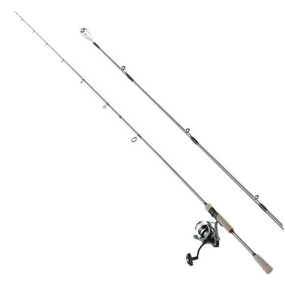KFFKFF Rod and Fishing Reel Combo, IM6 Fiberglass & Carbon Fiber Spinning Rod and Reel Combo, Bass Fishing Pole with 6.5 ft Two-Piece Rods, 6+1 Ball Bearings