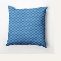 Simply Daisy 16" x 16" Read Between the Lines Geometric Outdoor Pillow, Blue (1 count)