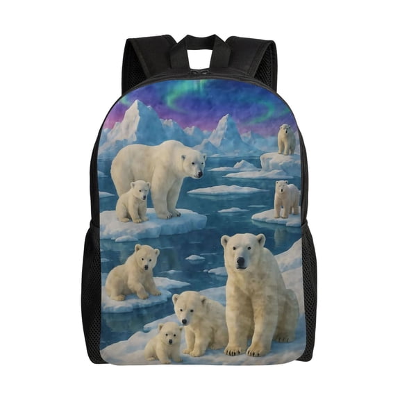 Polar Bear Backpack Large Capacity Laptop Bag for Men and Women