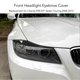 thumbnail image 4 of 2PCs Front Headlight Eyebrow Cover Car Exterior Trim Replacement for 3 Series E90 E91 Sedan Touring 2005?2012 Glossy Black, 4 of 5