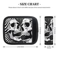 thumbnail image 5 of Xecao Psychedelic Skull Illusion Art Print 2 Pack Luggage Handles Wrap Grips Identifiers Bright Luggage Markers, Unique Travel Essentials,Bright Luggage Markers, 5 of 9