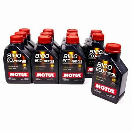 Motul USA MTL102782-12 8100 Eco-Energy 5W30 Synthetic Motor Oil - 1 Liter - Case of 12
