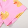 thumbnail image 4 of Men'S Hawaiian Shirt Summer Tropical Funny Print Button Short Sleeve Pink Duck Size S, 4 of 6