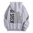 thumbnail image 3 of SIYUDAN Hoodies For Women Christian Sweatshirt Letter Print Hoodies Oversized Hoodie For Women Pullover Fall Jackets Comfy Clothes, 3 of 4