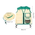 thumbnail image 1 of Conjunto de Disfraz de Explorador ANGGREK 2 uds Chaleco Y Sombrero de carga, 1 of 8