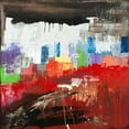 thumbnail image 2 of Corrado, Italo 12x12 White Modern Wood Framed Museum Art Print Titled - Happy Town, 2 of 4