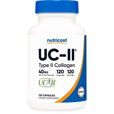 Nutricost UC-II Collagen (40mg) 120 Capsules - With Undenatured Type II Collagen, GMO-Free, Gluten-Free