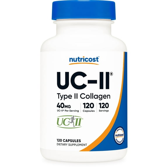 Nutricost UC-II Collagen (40mg) 120 Capsules - With Undenatured Type II Collagen, GMO-Free, Gluten-Free
