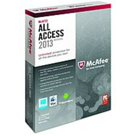 Refurbished McAfee AAI13EMB1RAA All Access Individual 2013 for Windows - Complete Package - 1