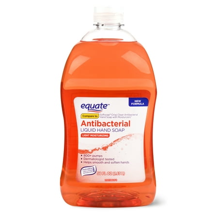 (2 pack) Equate Antibacterial Liquid Hand Soap, Light Moisturizing, 56 (Best Moisturizing Hand Soap Dry Skin)